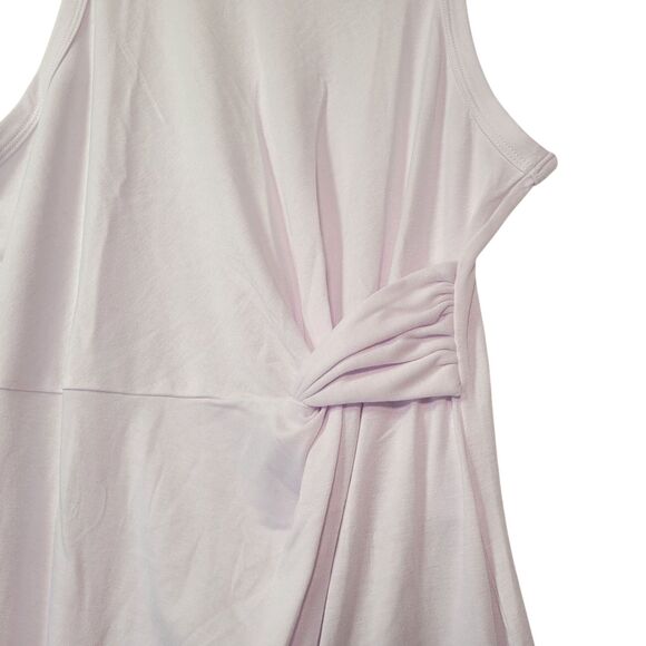 Women's  Knot Dress White Knot Mini Jersey Knit, Size Large - Picture 5 of 8